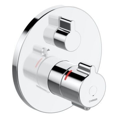Hansa Clinica inbouw bad thermostaatkraan 2 verbruikers chroom 88629085 5