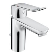 Hansa Clinica wastafelkraan met trekstang-afvoergarnituur chroom 45012183