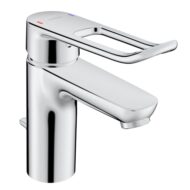 Hansa Clinica wastafelkraan met trekstang afvoergarnituur chroom 45012186