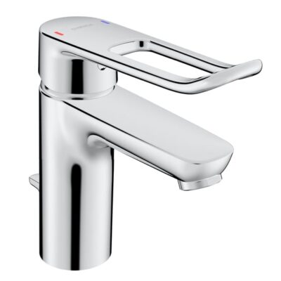 Hansa Clinica wastafelkraan met trekstang afvoergarnituur chroom 45012186 5 Hansa Clinica wastafelkraan met trekstang afvoergarnituur chroom 45012186 5