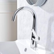 Hansa Designo Style wastafelkraan met trekstang afvoergarnituur chroom 51032293 Hansa Designo Style wastafelkraan met trekstang afvoergarnituur chroom 51032293