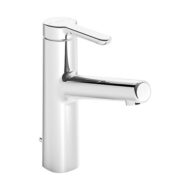 Hansa Designo Style wastafelkraan met trekstang-afvoergarnituur chroom 51832283