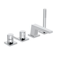 Hansa Loft eenhendel inbouw badrandkraan chroom 57752483