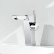 Hansa Loft wastafelkraan met trekstang-afvoergarnituur chroom 57552203