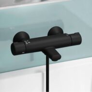 Hansa Micra opbouw bad thermostaatkraan 2 verbruikers mat-zwart 5816217133