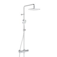 Hansa Micra Style thermostatische opbouw regendoucheset 200 x 200 mm chroom 44350230