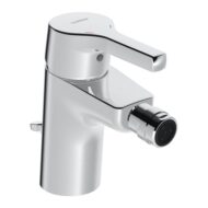 Hansa Paleno bidetkraan met trekstang-afvoergarnituur chroom 56443203