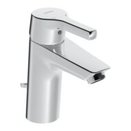 Hansa Paleno wastafelkraan XL met trekstang afvoergarnituur chroom 56412203