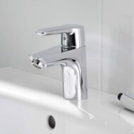 Hansa Polo wastafelkraan met trekstang-afvoergarnituur chroom 51402193