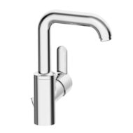 Hansa Primo wastafelkraan met trekstang afvoergarnituur chroom 49542203