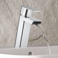 Hansa Stela wastafelkraan met trekstang afvoergarnituur chroom 57092273