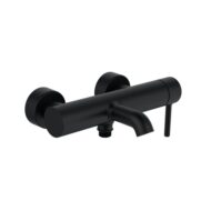 Hansa Vantis Style eengreeps opbouw badmengkraan 2 verbruikers mat-zwart 5444220733 3