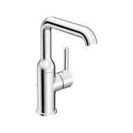 Hansa Vantis Style wastafelkraan met trekstang-afvoergarnituur chroom 54542207 Hansa Vantis Style wastafelkraan met trekstang-afvoergarnituur chroom 54542207