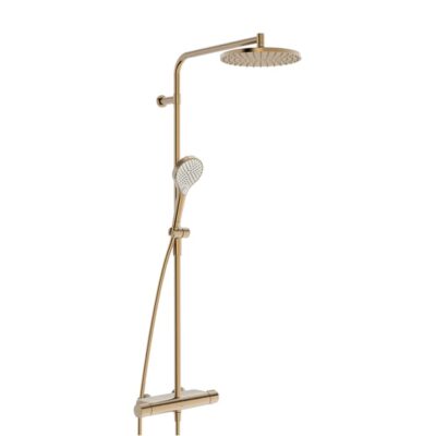 Hansa Viva thermostatische opbouw regendoucheset Ø250 mm brons geborsteld 6515920181 7