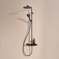 Hansa Viva thermostatische opbouw regendoucheset Ø250 mm mat-zwart 6515920133