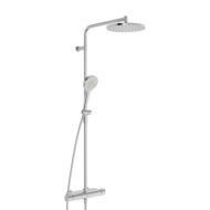 Hansa Viva thermostatische opbouw regendoucheset Ø250 mm rvs geborsteld 6515920180