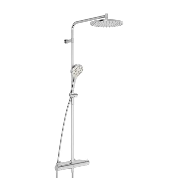 Hansa Viva thermostatische opbouw regendoucheset Ø250 mm rvs geborsteld 6515920180 3 Hansa Viva thermostatische opbouw regendoucheset Ø250 mm rvs geborsteld 6515920180 3