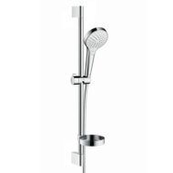 Hansgrohe Croma Select S glijstangset met garnituur 3 straalsoorten 669 mm chroom 26566400