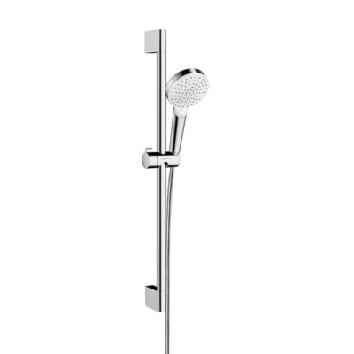 Hansgrohe Crometta glijstangset met garnituur 1 straalsoort 669 mm chroom wit 26533400 5