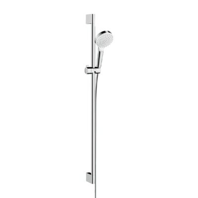 Hansgrohe Crometta glijstangset met garnituur 1 straalsoort 959 mm chroom wit 26537400 8