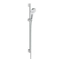 Hansgrohe Crometta glijstangset met garnituur 1 straalsoort 959 mm chroom wit 26539400