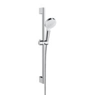 Hansgrohe Crometta glijstangset met garnituur 2 straalsoorten 669 mm chroom wit 26534400