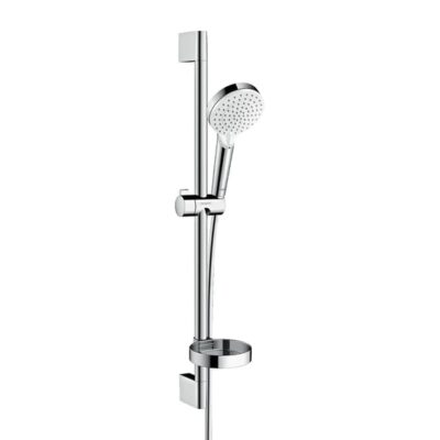 Hansgrohe Crometta glijstangset met garnituur 2 straalsoorten 669 mm chroom wit 26553400 7
