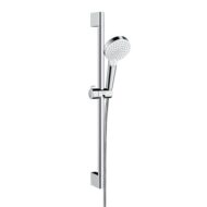 Hansgrohe Crometta glijstangset met garnituur 2 straalsoorten 669 mm chroom wit 26555400