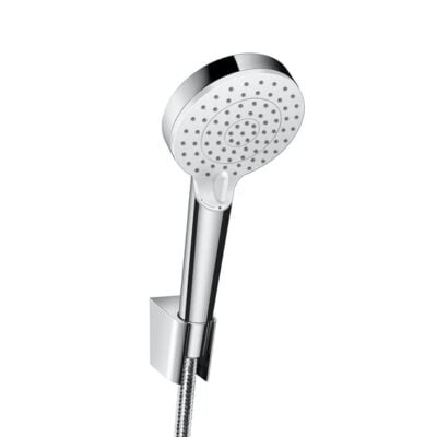 Hansgrohe Crometta handdoucheset zonder stang 2 straalsoorten chroom wit 26694400 6 Hansgrohe Crometta handdoucheset zonder stang 2 straalsoorten chroom wit 26694400 6