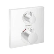 Hansgrohe Ecostat Square thermostaat voor bad & douche 2 verbruikers mat-wit 15714700 Hansgrohe Ecostat Square thermostaat voor bad & douche 2 verbruikers mat-wit 15714700