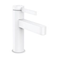 Hansgrohe Finoris wastafelkraan 100 met EcoSmart met afsluitbare afvoerplug push open mat-wit 76010700 Hansgrohe Finoris wastafelkraan 100 met EcoSmart met afsluitbare afvoerplug push open mat-wit 76010700