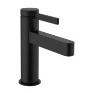 Hansgrohe Finoris wastafelkraan 100 met EcoSmart met afsluitbare afvoerplug push open mat-zwart 76010670 Hansgrohe Finoris wastafelkraan 100 met EcoSmart met afsluitbare afvoerplug push open mat-zwart 76010670