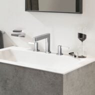 Hansgrohe Finoris wastafelkraan 110 met EcoSmart met afsluitbare afvoerplug push open chroom 76033000