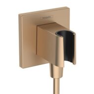Hansgrohe Fixfit Porter E handdouchehouder met slangverbinding brons geborsteld 26889140 45 Hansgrohe Fixfit Porter E handdouchehouder met slangverbinding brons geborsteld 26889140 45