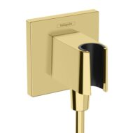 Hansgrohe Fixfit Porter E handdouchehouder met slangverbinding goud 26889990 Hansgrohe Fixfit Porter E handdouchehouder met slangverbinding goud 26889990