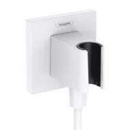 Hansgrohe Fixfit Porter E handdouchehouder met slangverbinding mat-wit 26889700 Hansgrohe Fixfit Porter E handdouchehouder met slangverbinding mat-wit 26889700