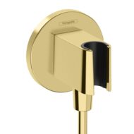 Hansgrohe Fixfit Porter S handdouchehouder met slangverbinding goud 26888990 Hansgrohe Fixfit Porter S handdouchehouder met slangverbinding goud 26888990