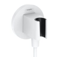 Hansgrohe Fixfit Porter S handdouchehouder met slangverbinding mat-wit 26888700 Hansgrohe Fixfit Porter S handdouchehouder met slangverbinding mat-wit 26888700
