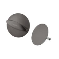 Hansgrohe Flexaplus afdekking voor af- & overloopgarnituren zwart chroom geborsteld 58185340