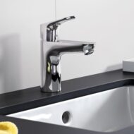 Hansgrohe Focus wastafelkraan 100 met EcoSmart met trekstang-afvoergarnituur chroom 31607000 Hansgrohe Focus wastafelkraan 100 met EcoSmart met trekstang-afvoergarnituur chroom 31607000