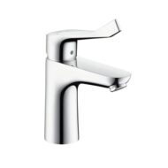 Hansgrohe Focus wastafelkraan 100 met trekstang-afvoergarnituur chroom 31911000