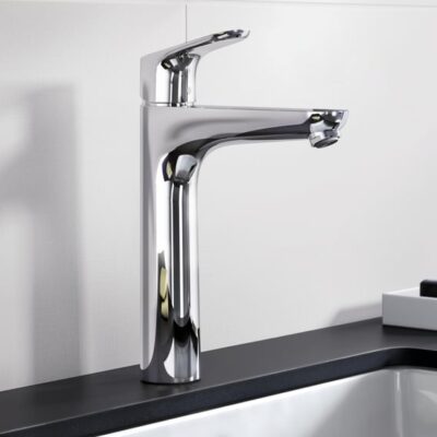 Hansgrohe Focus wastafelkraan 190 met verhoogde kraanlichaam met EcoSmart met trekstang-afvoergarnituur chroom 31608000 4 Hansgrohe Focus wastafelkraan 190 met verhoogde kraanlichaam met EcoSmart met trekstang-afvoergarnituur chroom 31608000 4
