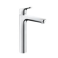 Hansgrohe Focus wastafelkraan 230 met verhoogde kraanlichaam met EcoSmart met trekstang-afvoergarnituur chroom 31531000 46