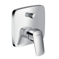 Hansgrohe Logis eengreeps inbouw mengkraan voor bad 2 verbruikers chroom 71407000