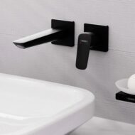 Hansgrohe Logis eengreeps inbouw wastafelmengkraan met EcoSmart met altijd open afvoer mat-zwart 71256670 Hansgrohe Logis eengreeps inbouw wastafelmengkraan met EcoSmart met altijd open afvoer mat-zwart 71256670