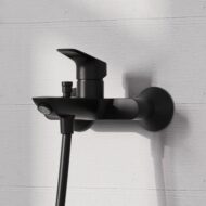 Hansgrohe Logis eengreeps opbouw badmengkraan 2 verbruikers mat-zwart 71400670