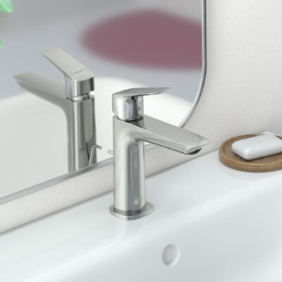 Hansgrohe Logis wastafelkraan 110 met EcoSmart met trekstang-afvoergarnituur chroom 71251000 8 Hansgrohe Logis wastafelkraan 110 met EcoSmart met trekstang-afvoergarnituur chroom 71251000 8