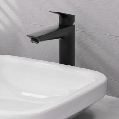 Hansgrohe Logis wastafelkraan 190 met verhoogde kraanlichaam met EcoSmart mat-zwart 71091670 8