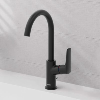 Hansgrohe Logis wastafelkraan 210 met EcoSmart met trekstang-afvoergarnituur mat-zwart 71130670 8