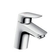 Hansgrohe Logis wastafelkraan 70 CoolStart met EcoSmart met trekstang-afvoergarnituur chroom 71072000